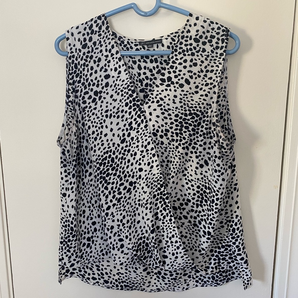 Adrianna Papell Sleeveless Knit Top Size XL